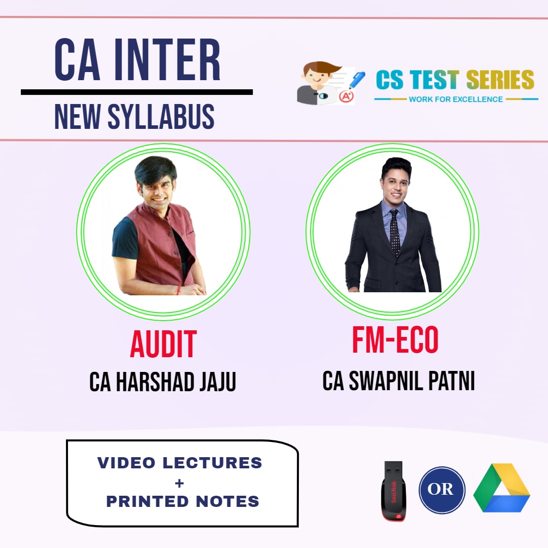 CA INTERMEDIATE COMBO AUDIT AND FM ECO COMBO Full Lectures By CA Harshad Jaju CA Swapnil Patni